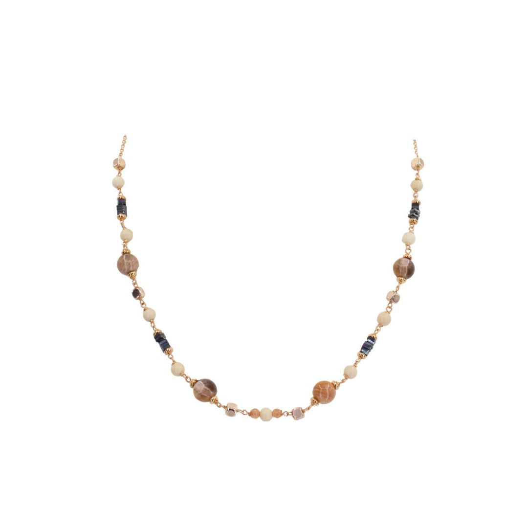 Alisei Collana Donna Diaspro/PietraLuna/Giada ed Ematite - C222 - Gioielleria De Patto