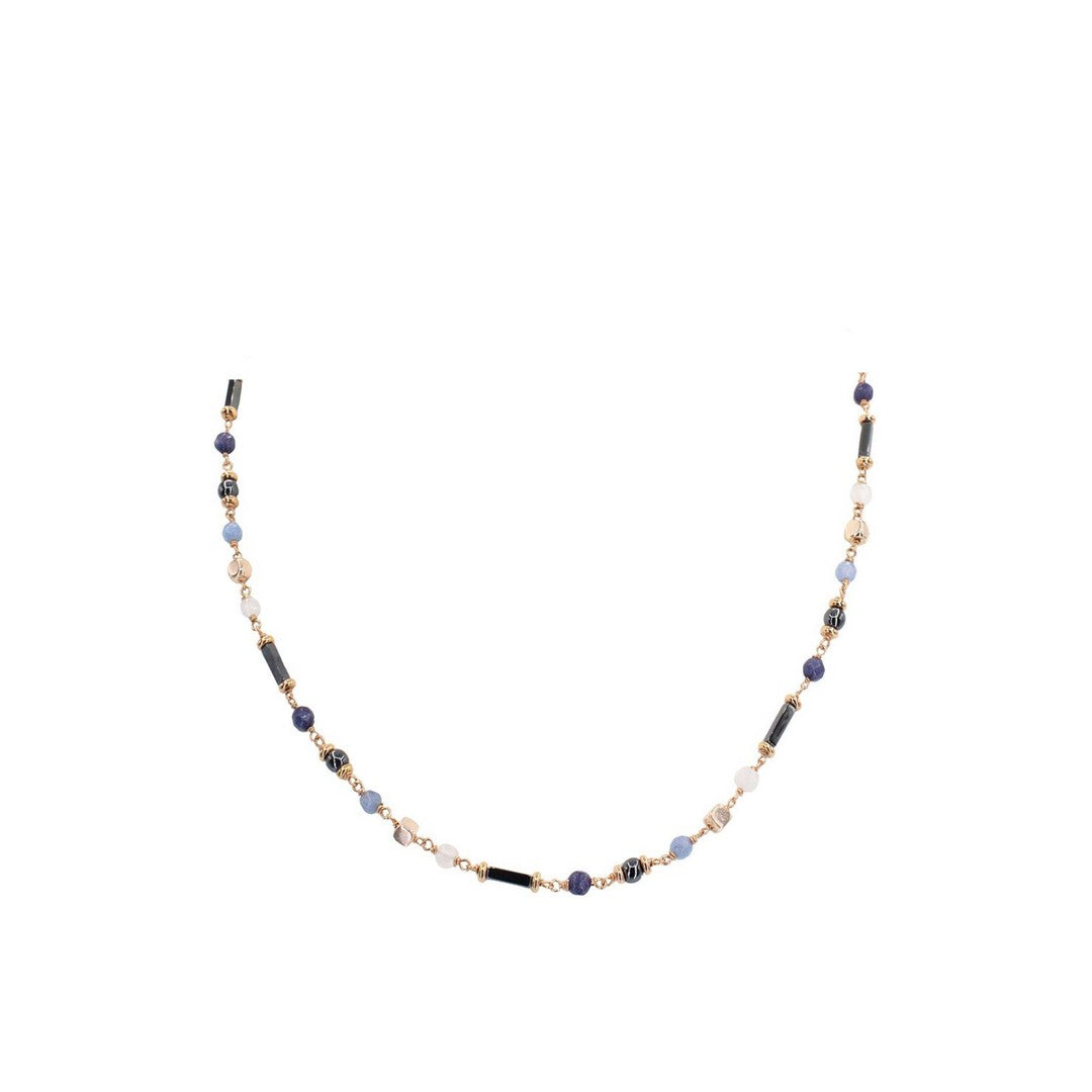 Alisei Collana Donna Giada Blu ed Ematite - C223 - Gioielleria De Patto