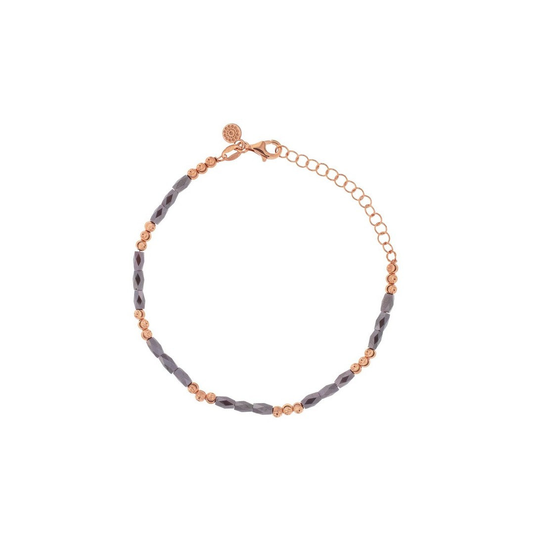 Alisei Bracciale Donna Cristalli Grigi e Palline Sfaccettate - B338 - Gioielleria De Patto