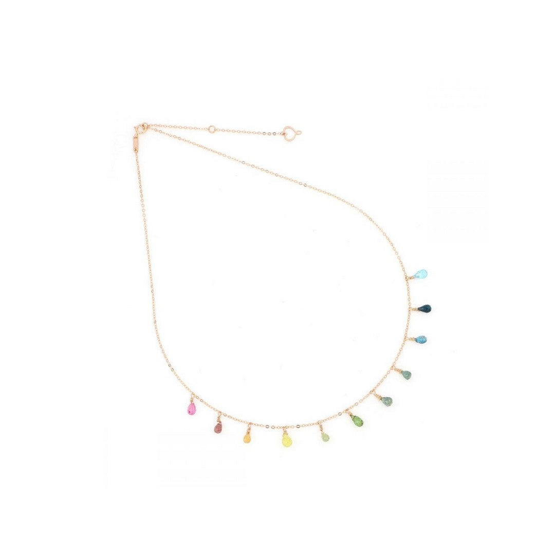 Maman et Sophie Collana Girocollo Donna con Gocce Multicolor- gcdrp11mu - Gioielleria De Patto