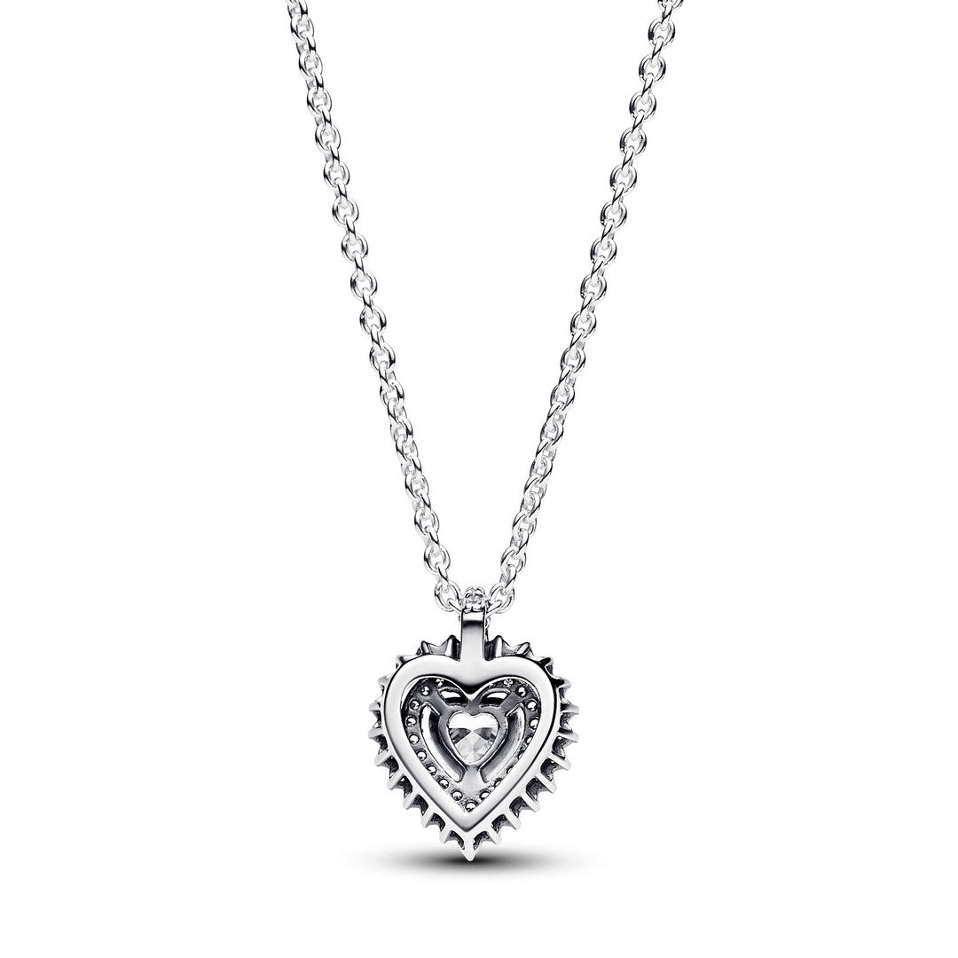 Pandora Collana Donna Punto Luce Cuore e Pavè - 393099C01 - Gioielleria De Patto