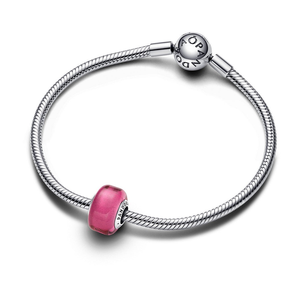 Pandora Charm Donna Mini Vetro di Murano Rosa - 793107C00 - Gioielleria De Patto