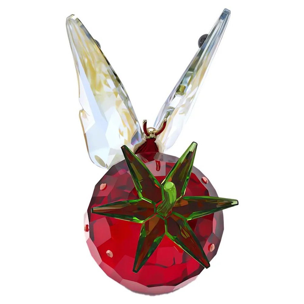 Swarovski Figura Decorativa Farfalla su Fragola Idyllia - 5666846 - Gioielleria De Patto