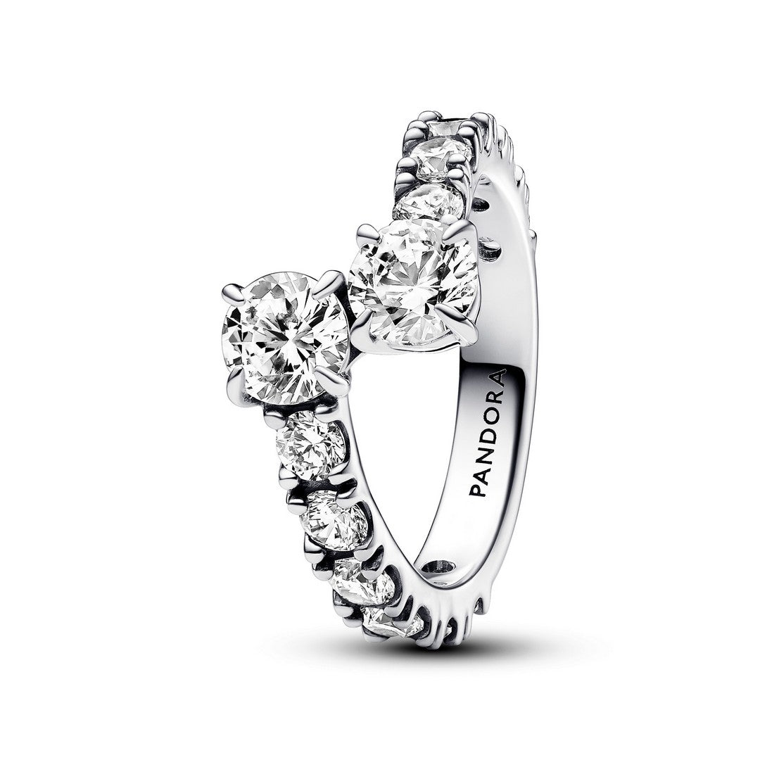 Anello Donna Pandora Fascia Scintillante Intrecciata - 193149C01 - Gioielleria De Patto
