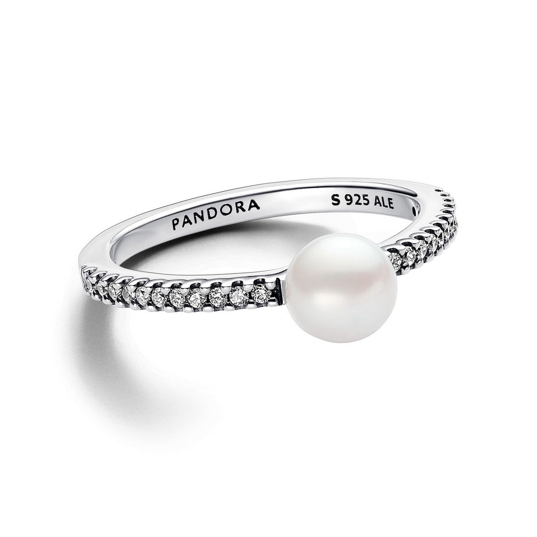 Anello Donna Pandora Perla dAcqua Dolce Coltivata e Pavè - 193158C01 - Gioielleria De Patto
