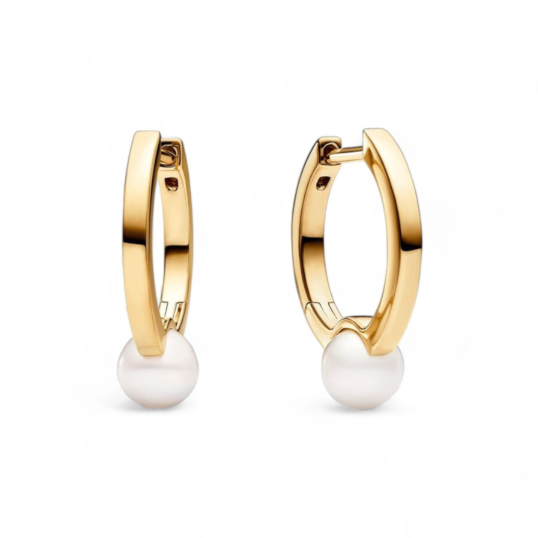 Orecchini Donna Pandora Cerchi Con Perle dAcqua Dolce Coltivate - 263170C01 - Gioielleria De Patto