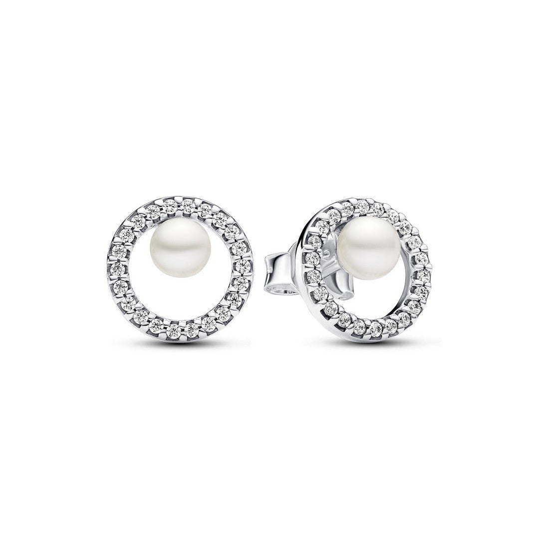 Orecchini Donna Pandora Perle dAcqua Dolce Coltivate e Pavè - 293154C01 - Gioielleria De Patto