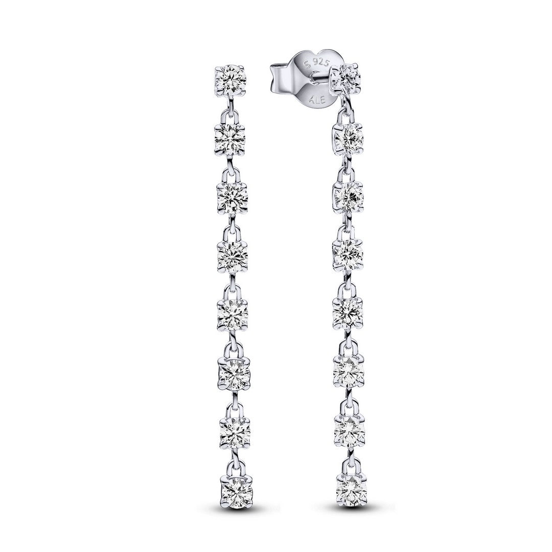 Orecchini Donna Pandora Pendenti Cascata di Pietre - 293159C01 - Gioielleria De Patto