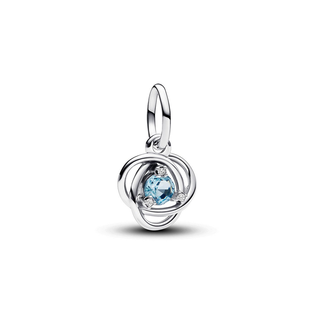 Charm Donna Pandora Pendente Cerchio Eterno Azzurro Marzo - 793125C03 - Gioielleria De Patto