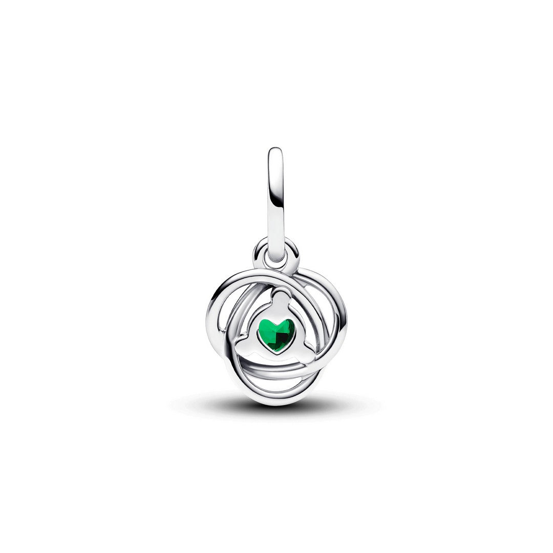 Charm Donna Pandora Pendente Cerchio Eterno Verde Scuro Maggio - 793125C05 - Gioielleria De Patto
