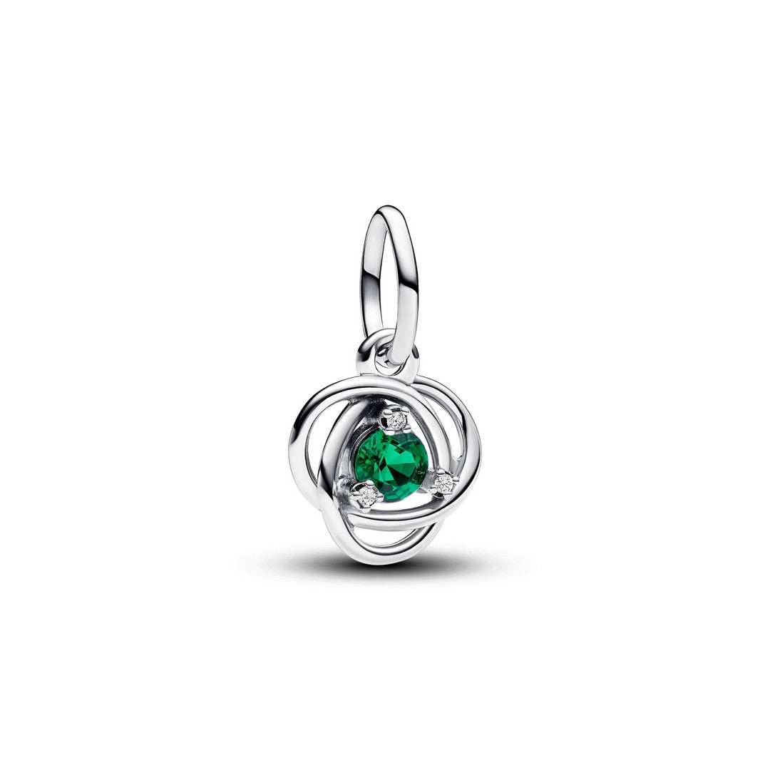 Charm Donna Pandora Pendente Cerchio Eterno Verde Scuro Maggio - 793125C05 - Gioielleria De Patto