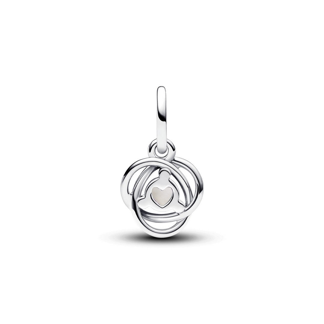 Charm Donna Pandora Pendente Cerchio Eterno Bianco Madreperla Artificiale Giugno - 793125C06 - Gioielleria De Patto