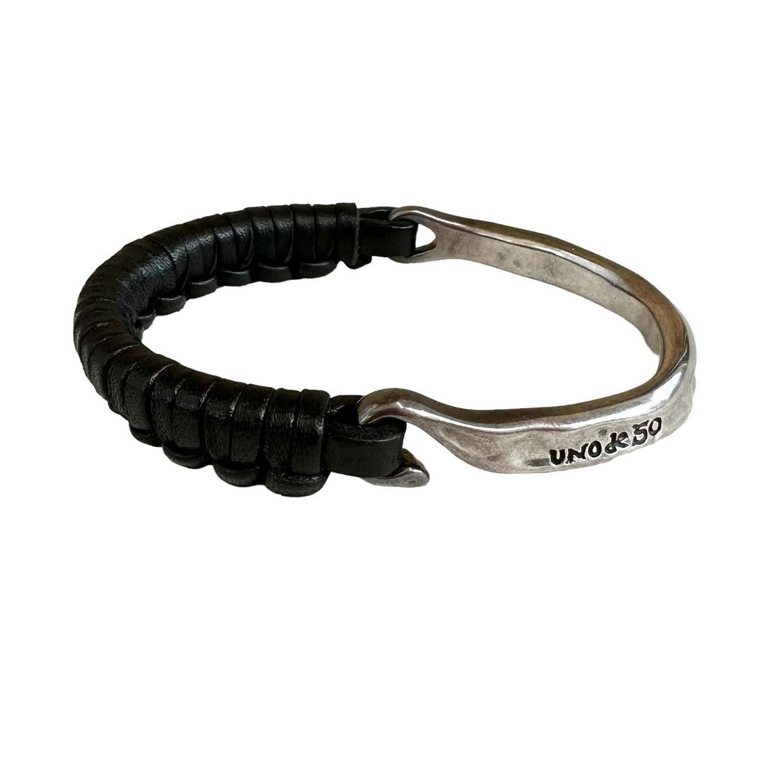 Uno De 50 Bracciale Uomo - pul1310ngrmtl0l - Gioielleria De Patto