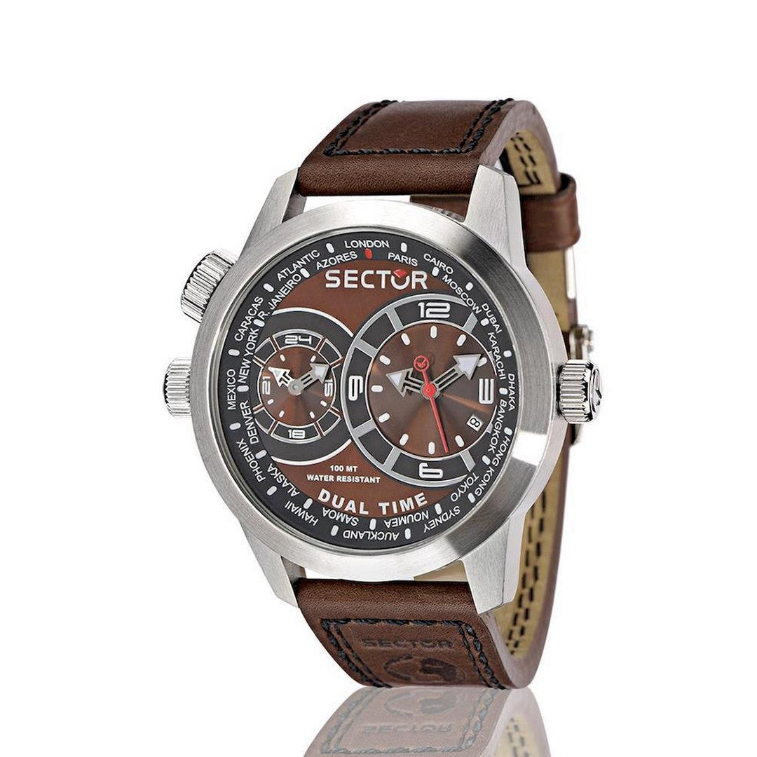 Sector Orologio Uomo Oversize Marrone - R3251102055 - Gioielleria De Patto
