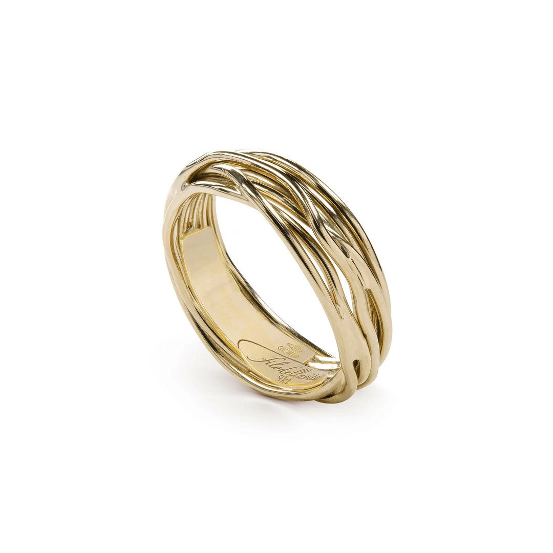 Rubinia Anello Unisex Filodellavita Classic 7 fili in Oro Giallo - AN7G - Gioielleria De Patto