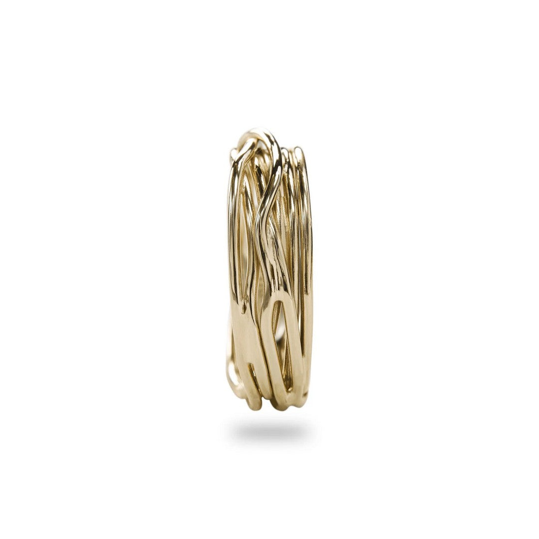 Rubinia Anello Unisex Filodellavita Classic 7 fili in Oro Giallo - AN7G - Gioielleria De Patto