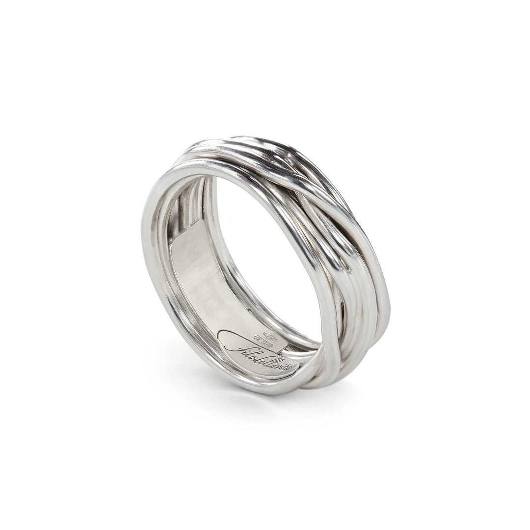 Rubinia Anello Unisex Filodellavita Rock 7 fili in Argento 925 - AN9A - Gioielleria De Patto