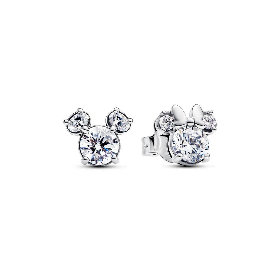 Orecchini Donna Pandora Disney, Scintillanti Mickey Mouse e Minnie Mouse - 293219C01 - Gioielleria De Patto