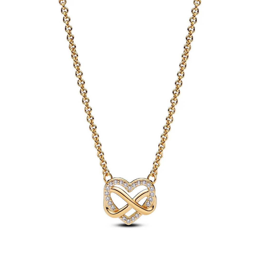 Collana Donna Pandora Cuore Infinito Pietre Luminose - 362666C01 - Gioielleria De Patto