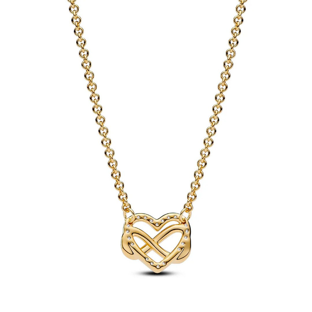 Collana Donna Pandora Cuore Infinito Pietre Luminose - 362666C01 - Gioielleria De Patto