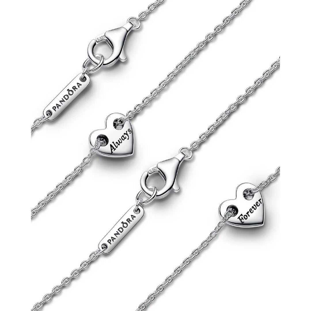 Collana Donna Pandora Cuori Divisibile - 393207C00 - Gioielleria De Patto