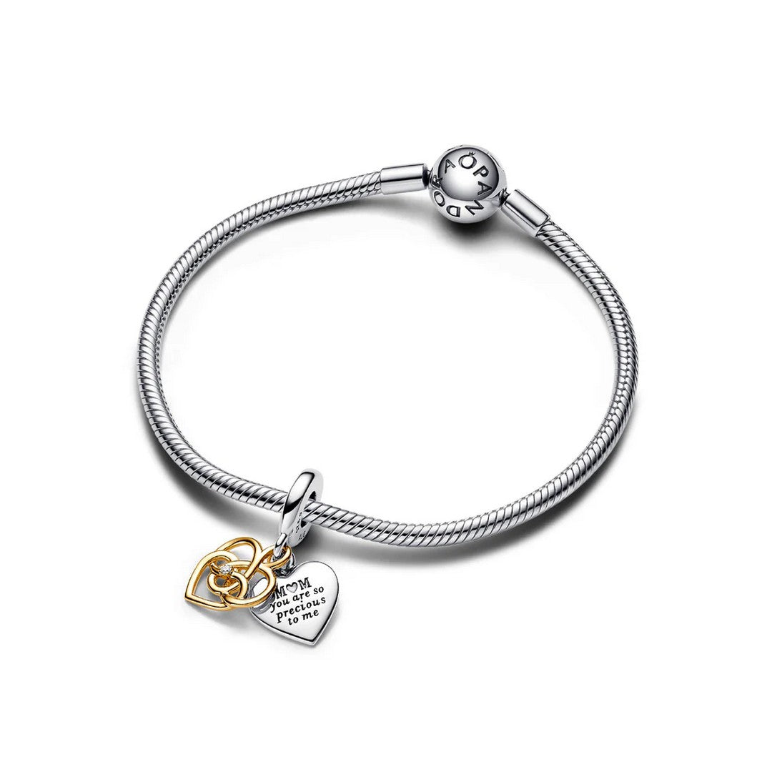 Charm Donna Pandora Pendente Mamma Sei Preziosa da Incidere - 763237C01 - Gioielleria De Patto
