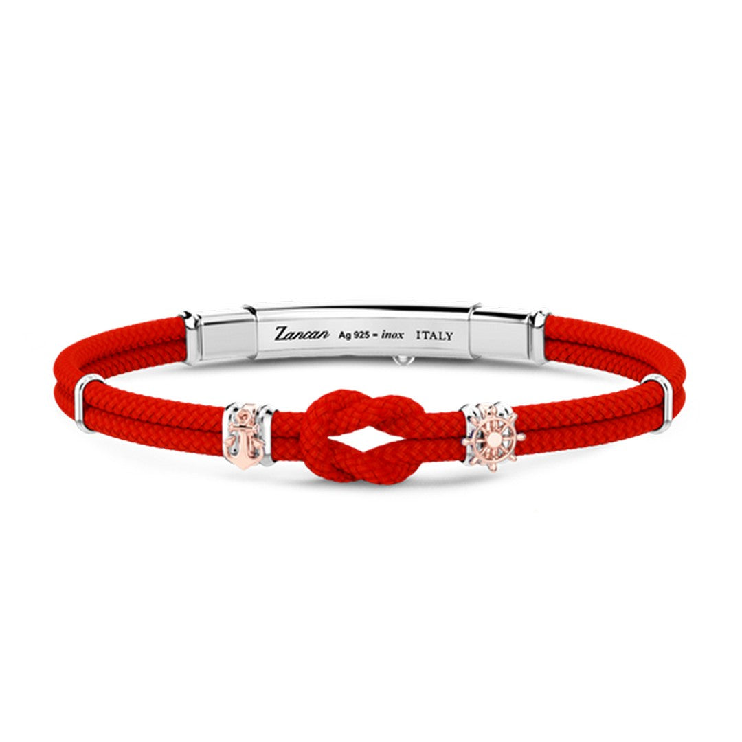 Zancan Bracciale Uomo Argento nodo nautico - ESB276-RO - Gioielleria De Patto