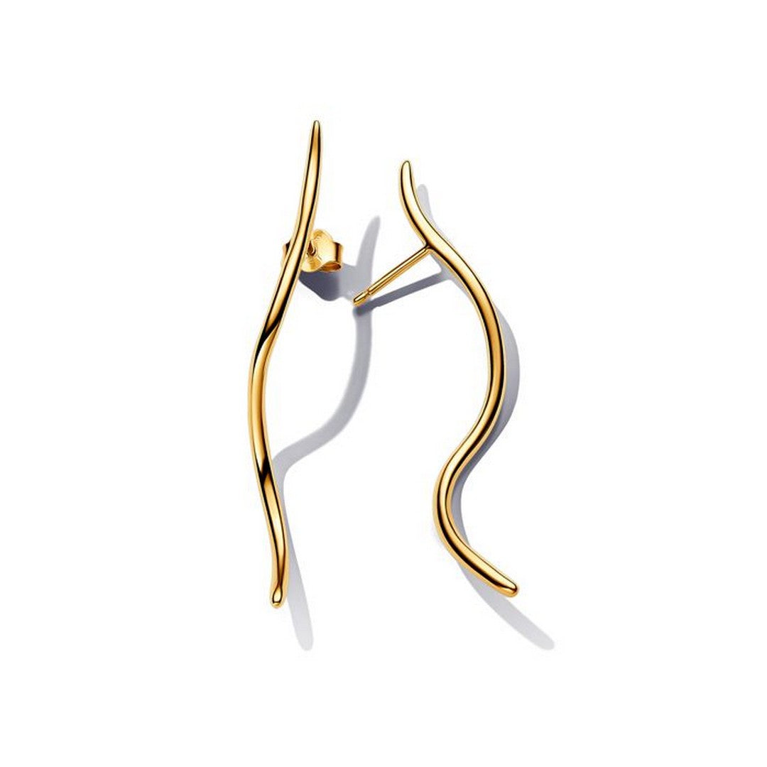 Orecchini Donna Pandora Pendenti Linea Sinuosa - 263287C00 - Gioielleria De Patto