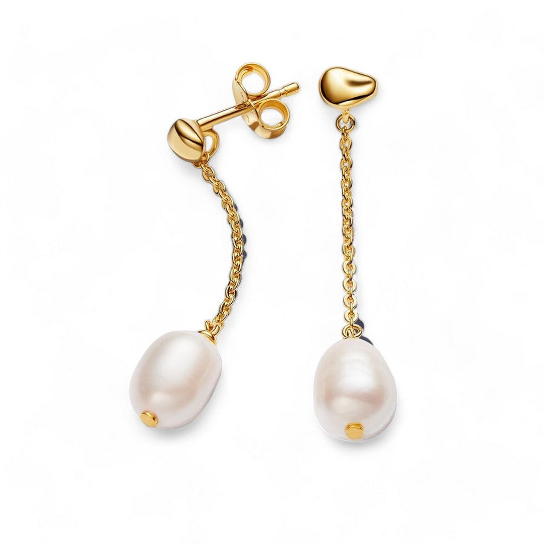 Orecchini Donna Pandora Pendenti con Perla dAcqua Dolce Coltivata - 263313C01 - Gioielleria De Patto