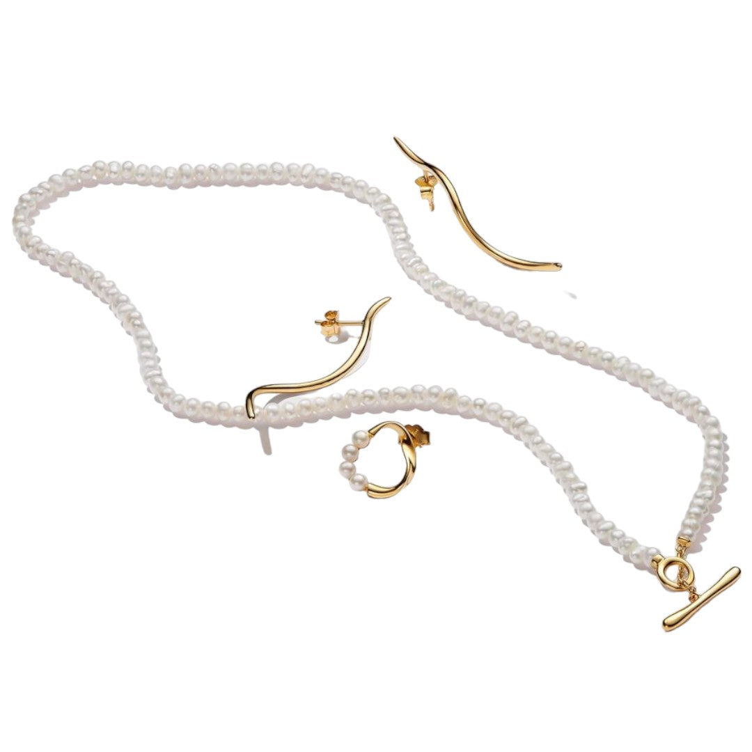 Collana Donna Pandora Filo di Perle d'Acqua Dolce Coltivate - 363297C01 - Gioielleria De Patto