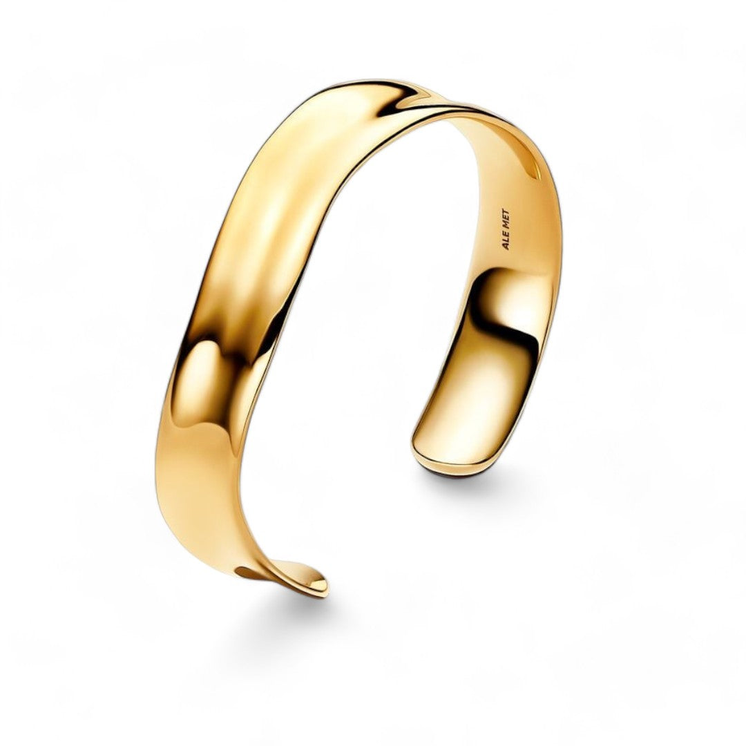 Bracciale Donna Pandora Aperto Fascia Larga Linea Sinuosa - 563302C00 - Gioielleria De Patto