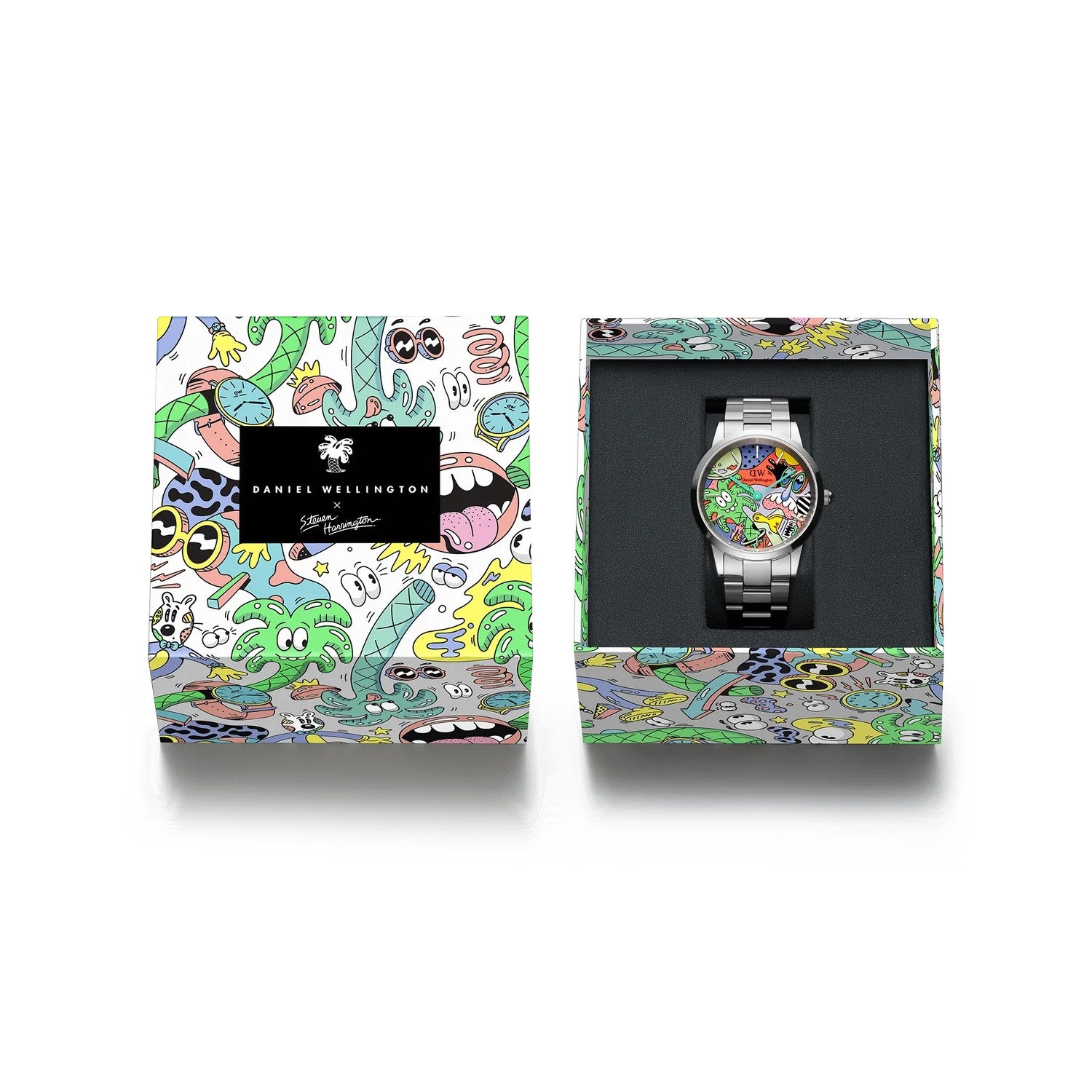 Orologio Uomo Daniel Wellington Iconic Link Multicolor Steven Harrington x DW - DW00100734 - Gioielleria De Patto