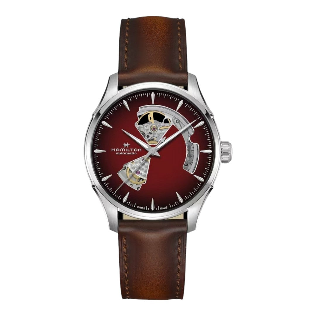 Hamilton Orologio Uomo Jazzmaster Open Heart Auto - H32675570 - Gioielleria De Patto