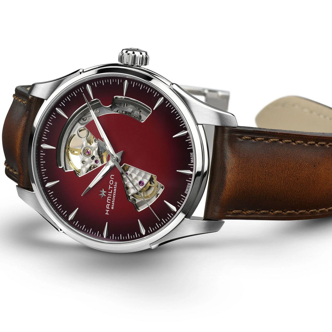 Hamilton Orologio Uomo Jazzmaster Open Heart Auto - H32675570 - Gioielleria De Patto