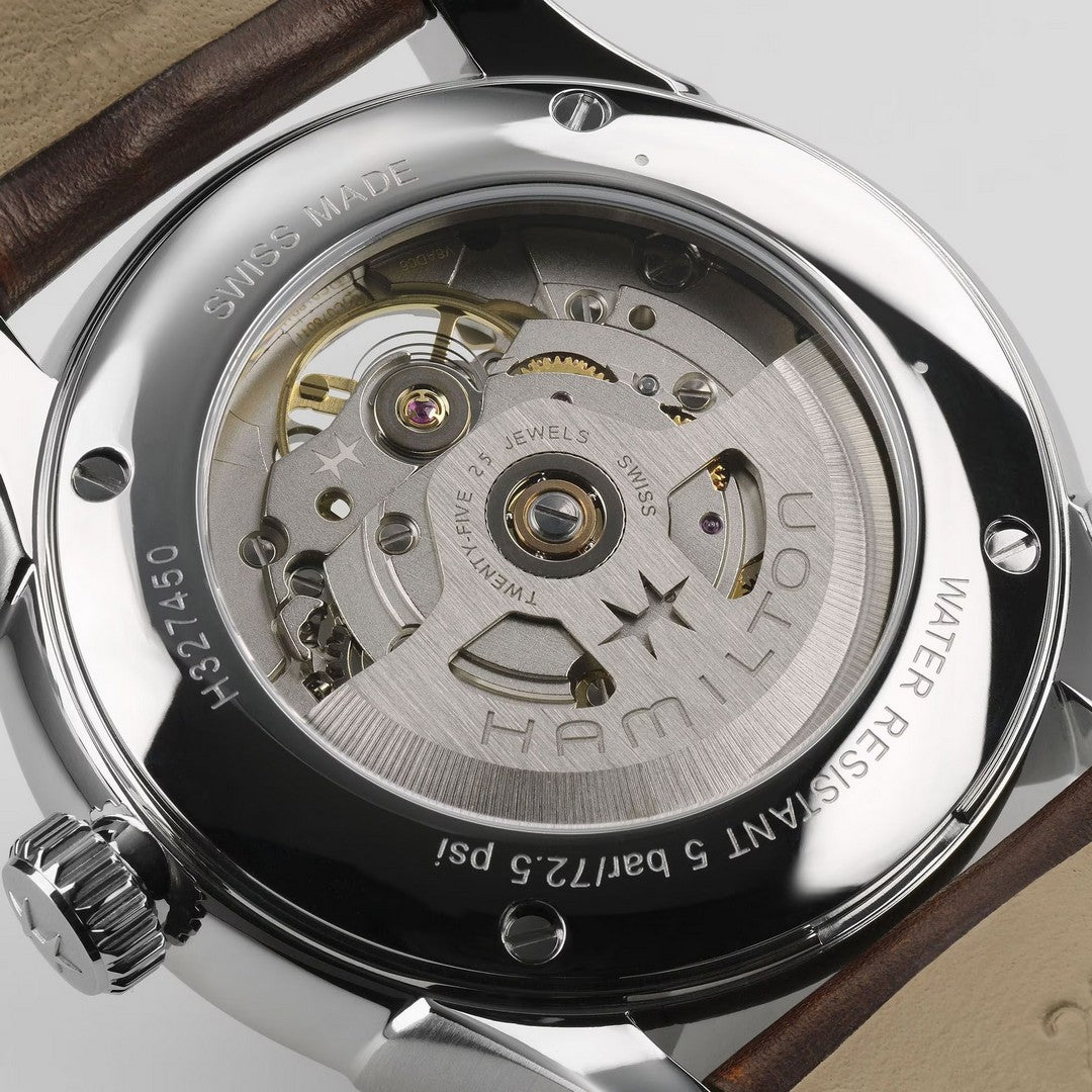 Hamilton Orologio Uomo Jazzmaster Open Heart Auto - H32675570 - Gioielleria De Patto