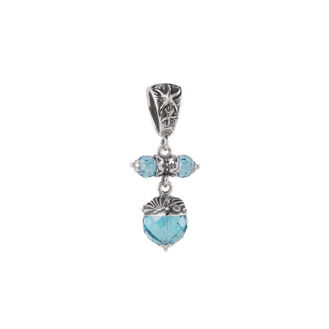 Ciondolo Gerardo Sacco Donna arg.tit 925/000 con zirconia sfaccettata "Estate" - 27805c