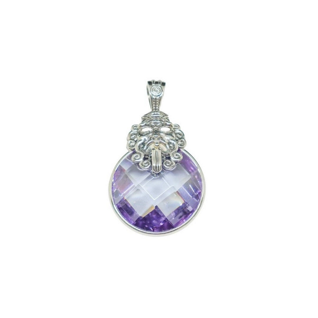 Pendente Gerardo Sacco Donna (maschere) AG 925 e cubic zirconia - 38313lav