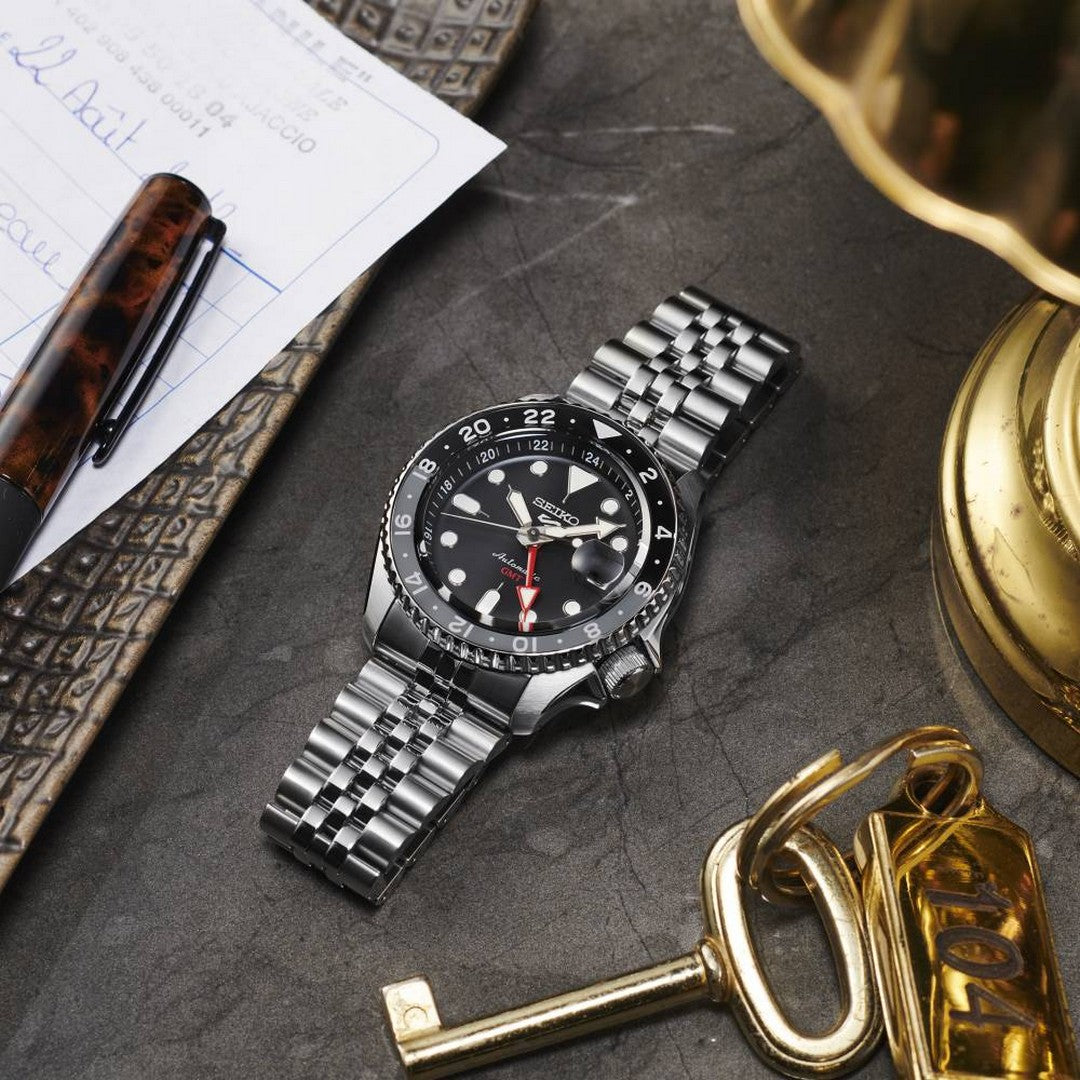 Seiko 5 Sport Orologio GMT Uomo Nero - SSK001K1 - Gioielleria De Patto