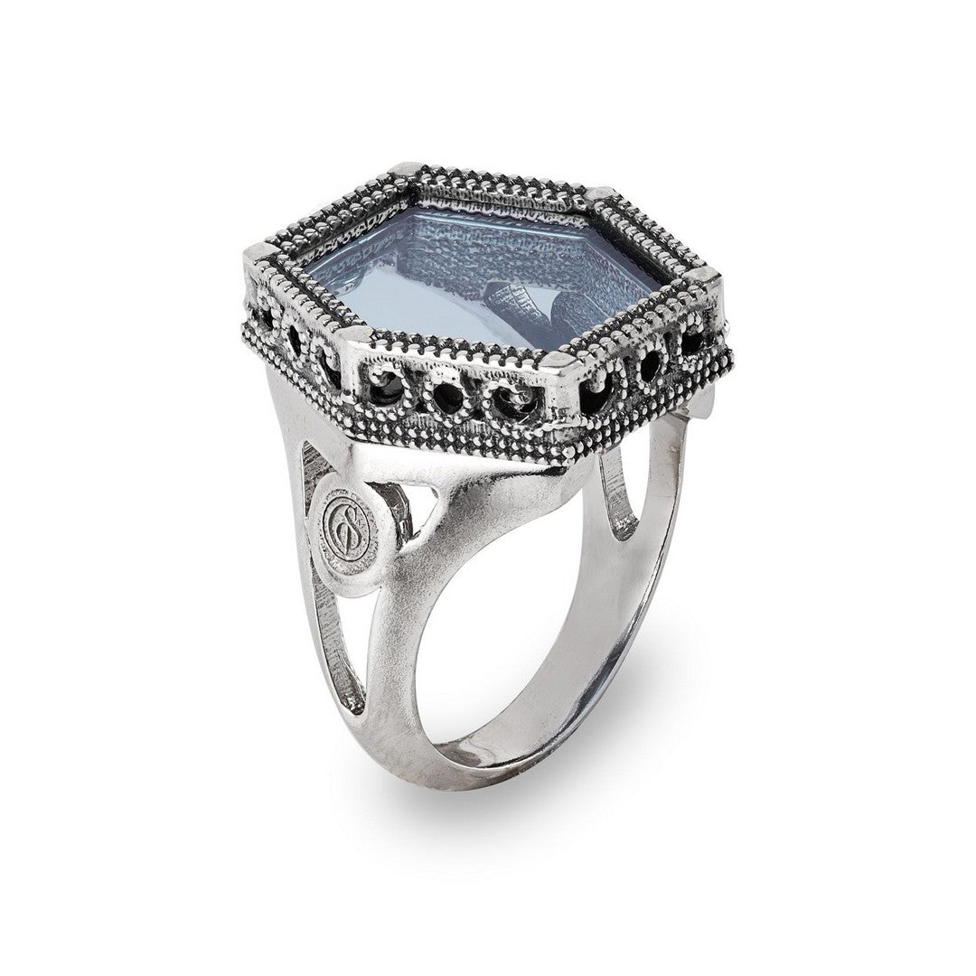 Anello Donna Gerardo Sacco in argento Mattonelle - 28023az - Gioielleria De Patto