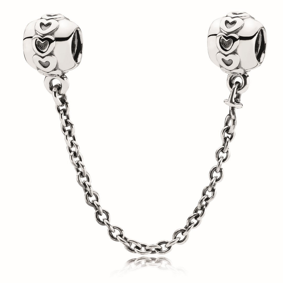 Catena di Sicurezza Donna Pandora Fascia di Cuori - 791088 - Gioielleria De Patto