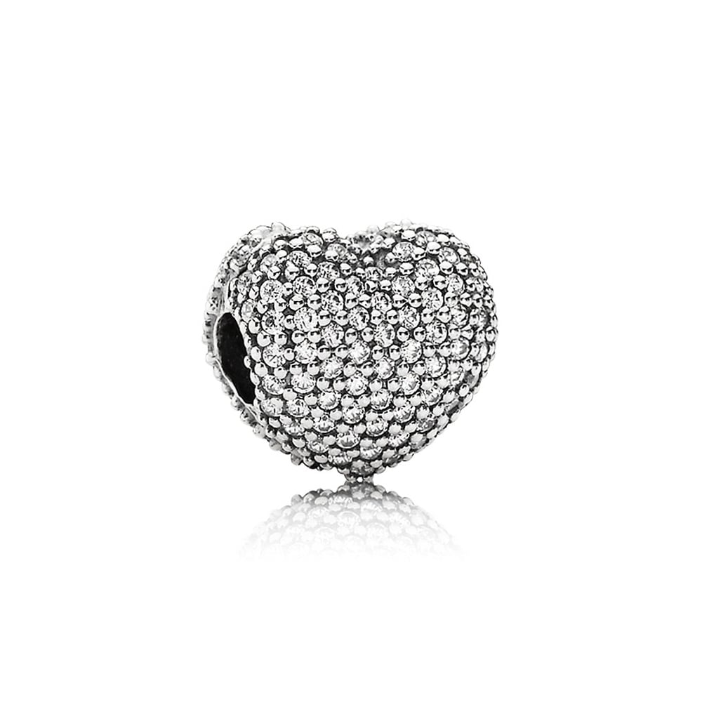 Charm Clip Donna Pandora Apri il Mio Cuore in Pavé - 791427CZ - Gioielleria De Patto