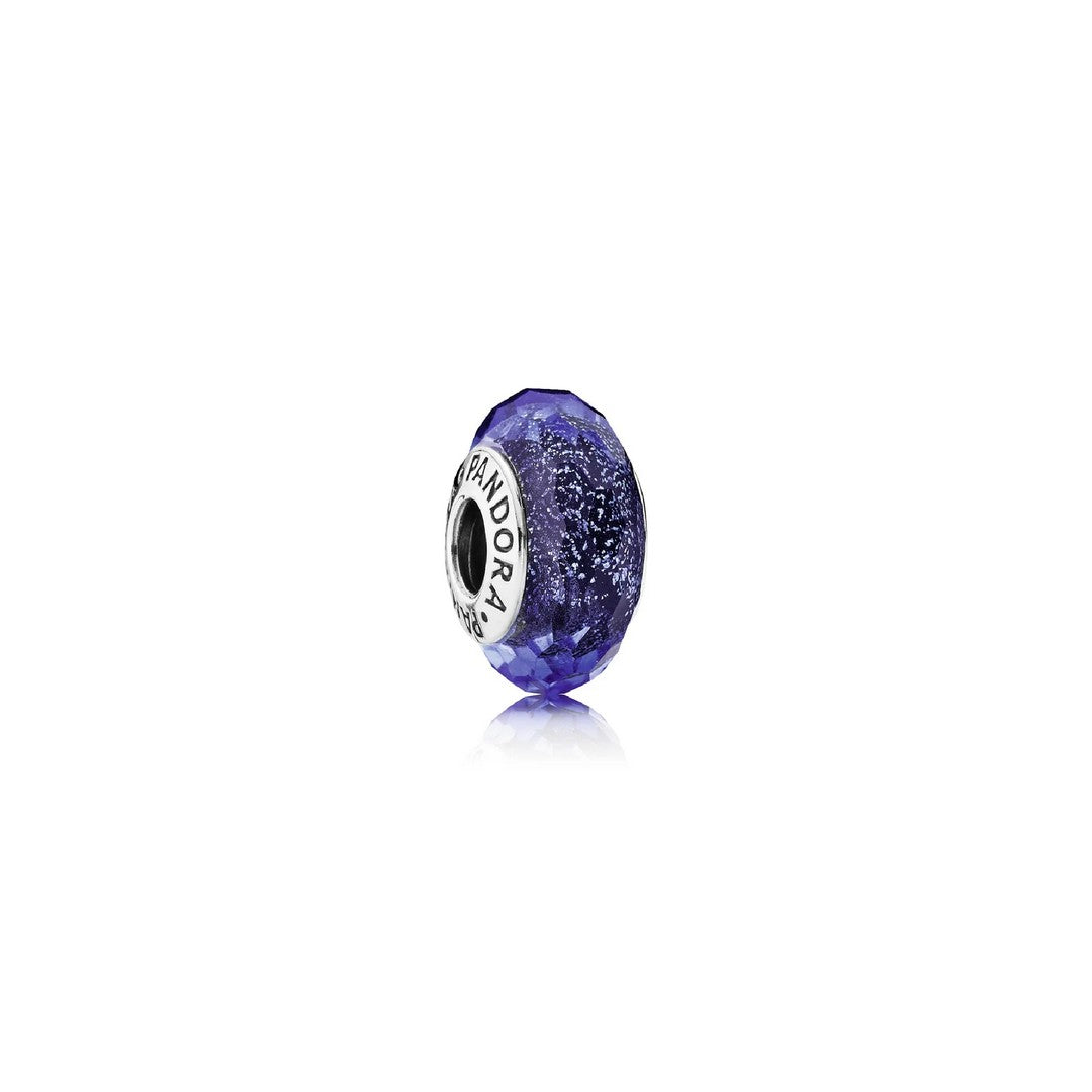 Charm Donna Pandora Vetro di Murano Blu Iridescente - 791646 - Gioielleria De Patto