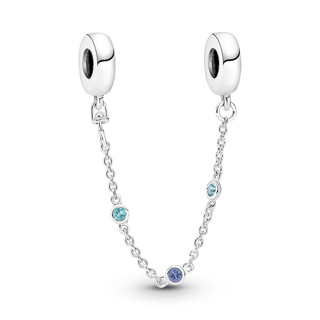 Catena di Sicurezza Donna Pandora Pietre Blu - 791688C01 - Gioielleria De Patto