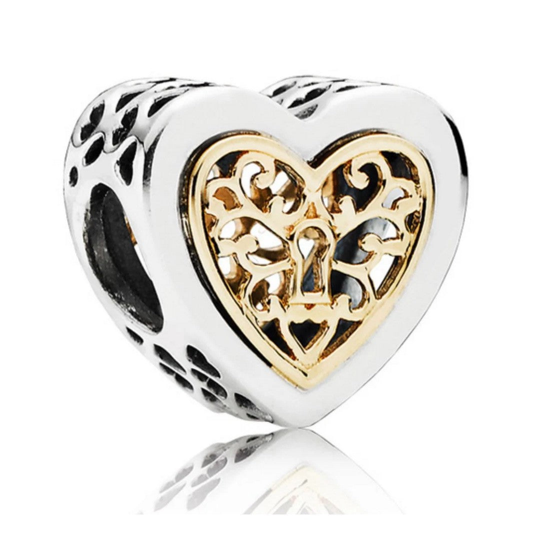 Charm Donna Pandora Openwork Cuore Custodito - 791740 - Gioielleria De Patto