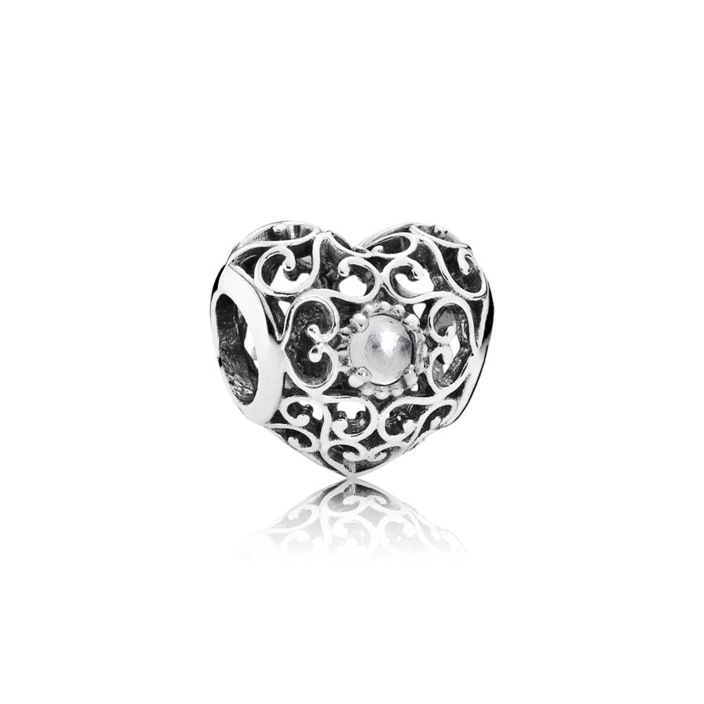 Charm Donna Pandora Cuore Aprile - 791784RC - Gioielleria De Patto