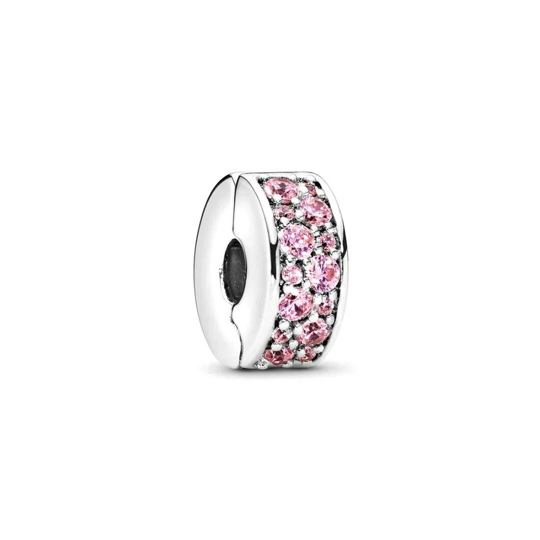 Clip Donna Pandora con Pavè Rosa - 791817PCZ - Gioielleria De Patto
