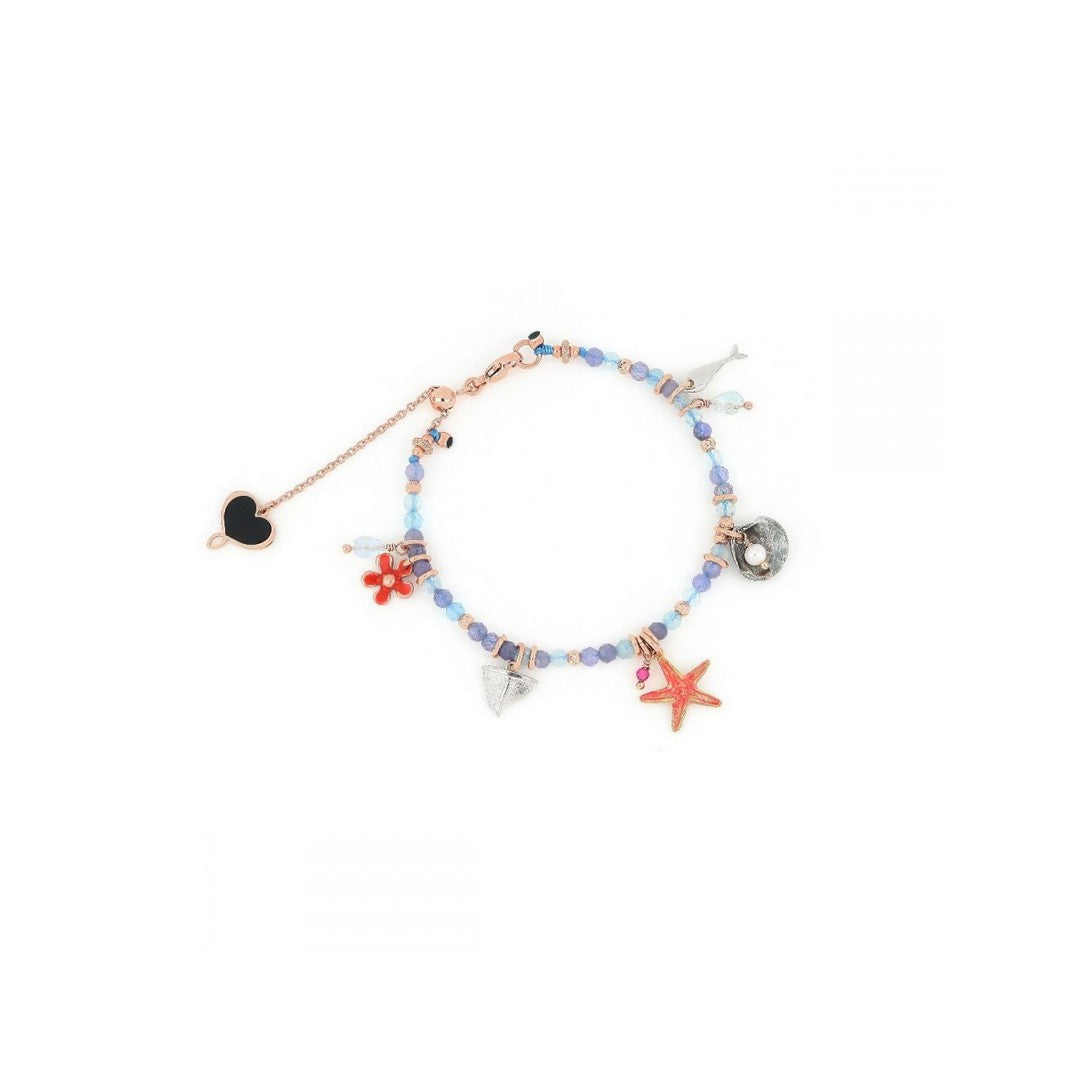 Bracciale Donna Maman et Sophie Celeste con Charms del Mare - bpmar - Gioielleria De Patto