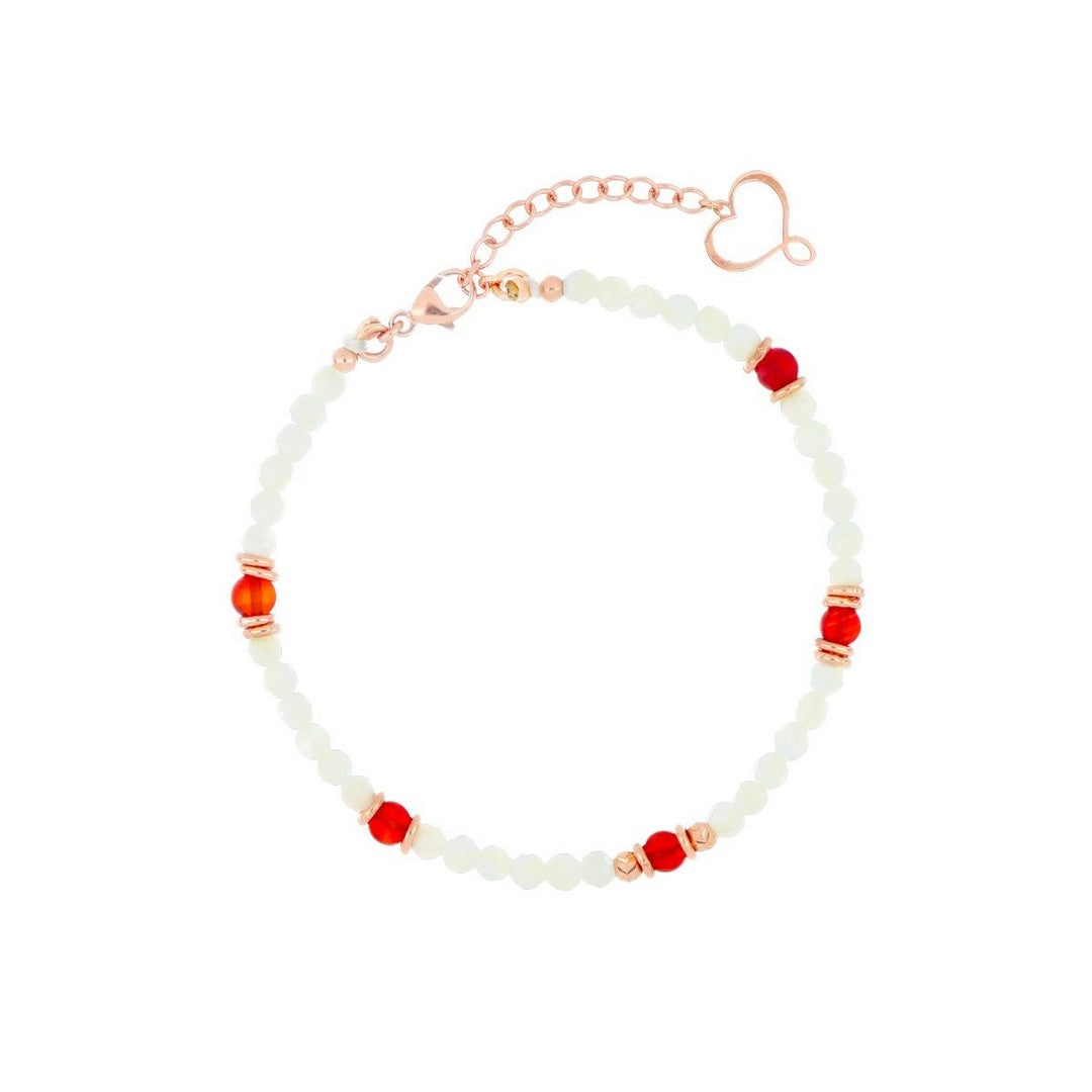 Bracciale Donna Maman et Sophie Mia Africa Madreperla e Corniola - brisf2mpco - Gioielleria De Patto