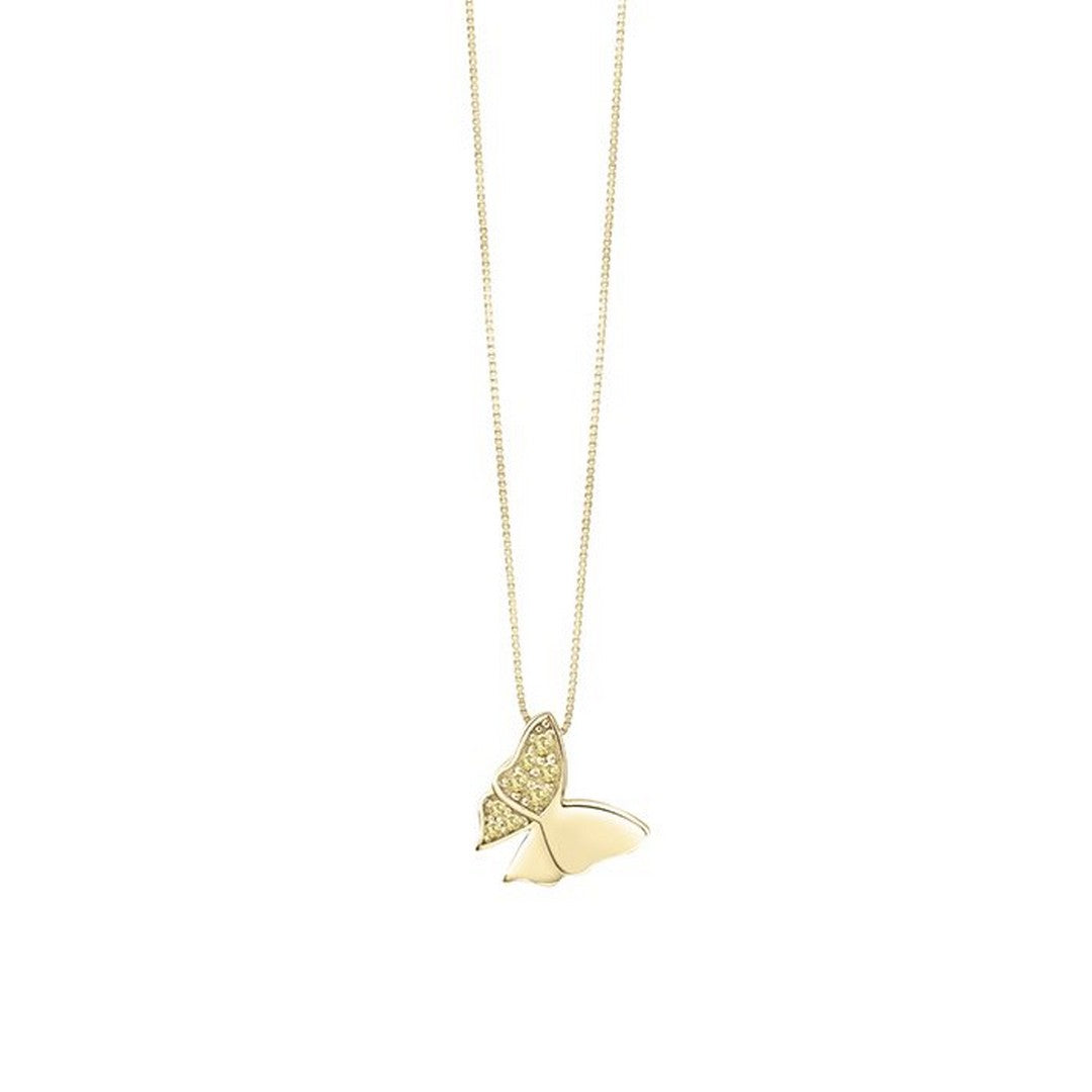 Bliss Collana Donna farfalla Oro giallo e diamanti - 20104413 - Gioielleria De Patto