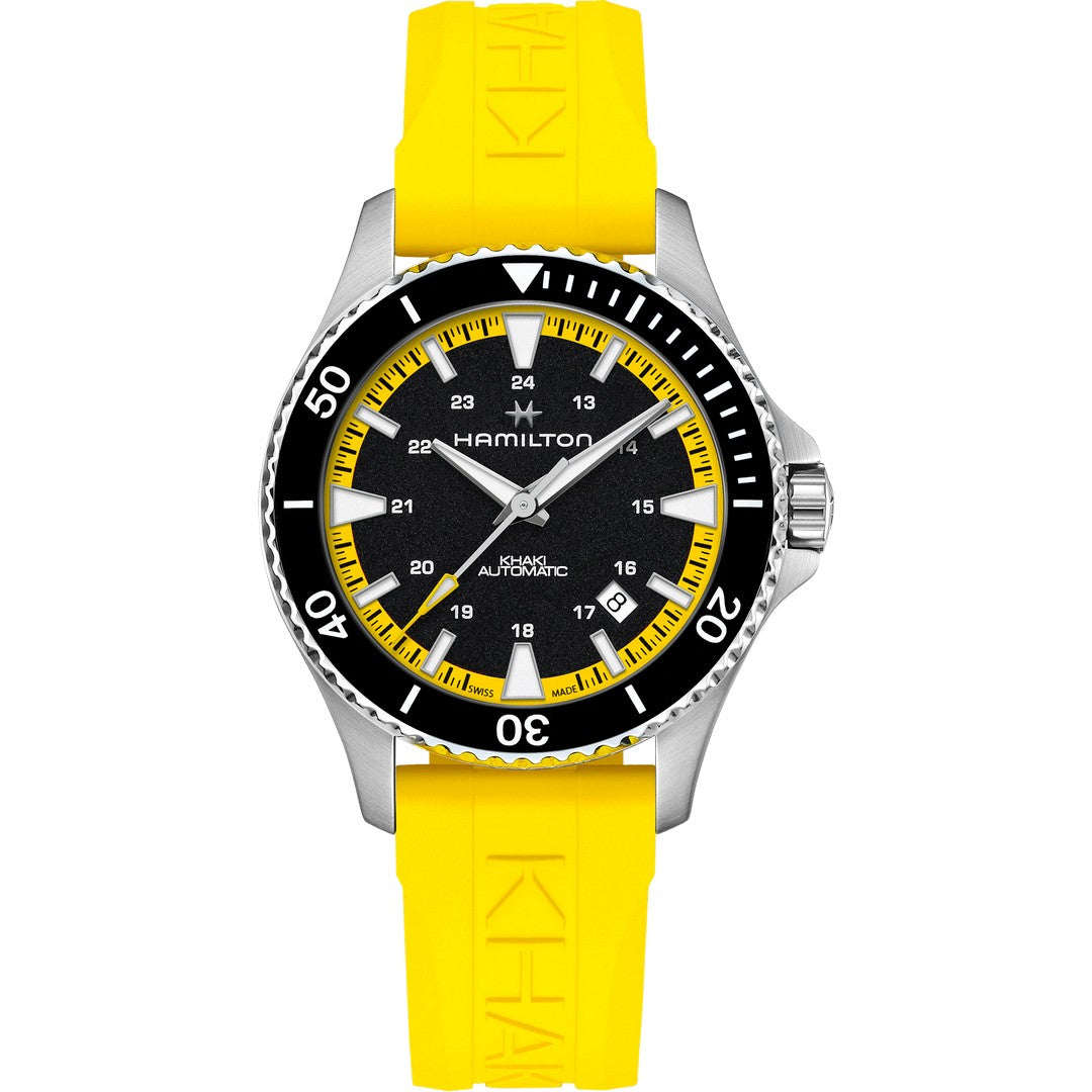 Hamilton Orologio Uomo Scuba Auto Khaki Navy - H82395332 - Gioielleria De Patto